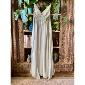 BHLDN/Anthropologie bridesmaid dress/gown. Pale grey. Unworn. Size 0